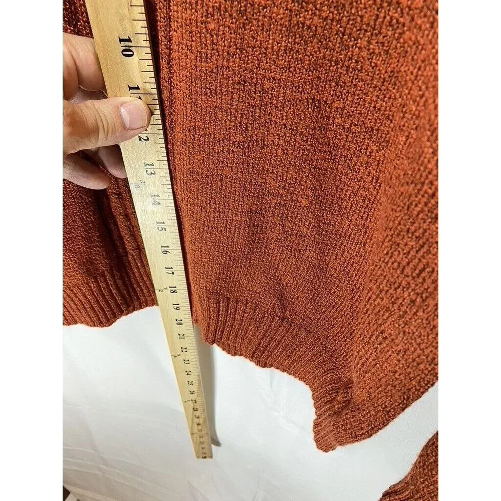 Laura Scott Sweater Womens‎ Large Orange Round Neck Long Sleeve Pullover Ladies.